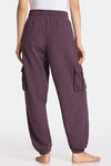Rosaline Waffle Knit Cotton Pyjama - Italian Plum — thumbnail 3